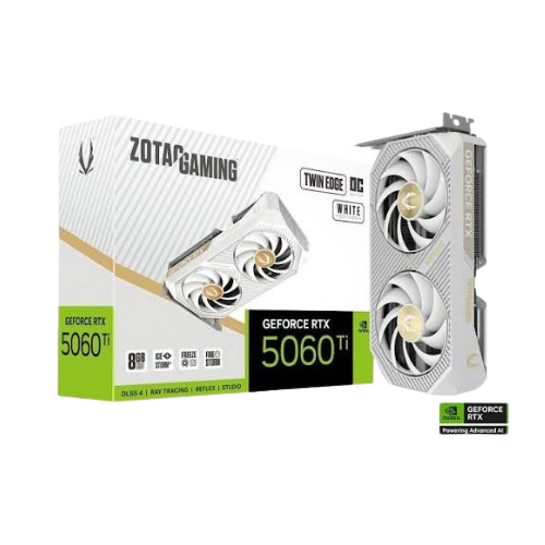 TARJETA GRÁFICA ZOTAC RTX 5060TI 8GB TWIN EDGE OC GDDR7 WH