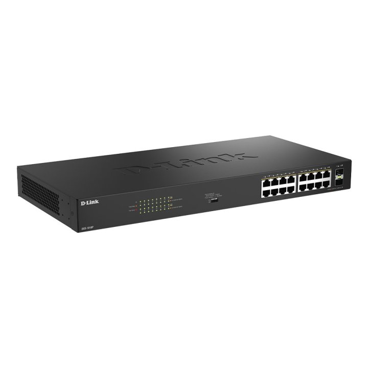 D-Link DGS-1018P/E Switch 16xGbE PoE+ 2xSFP