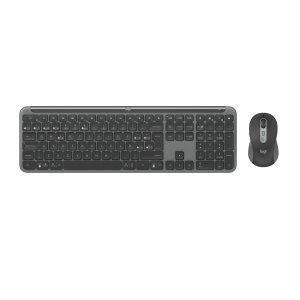 Teclado y mouse Logitech Wireless Signature Slim MK950 ergonómico grafito