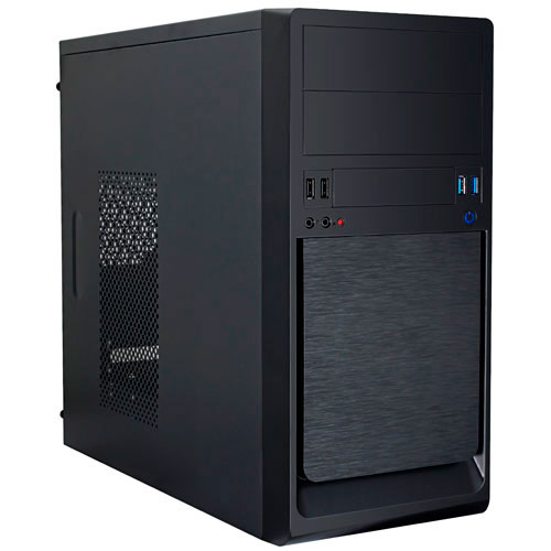 CAJA MICRO-ATX SEMITORRE UNYKA 6023 U3 2*Usb3.0 (Fuente 500W) NEGRA