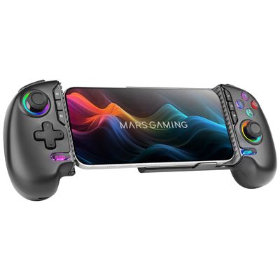 GAMEPAD BLUETOOTH MARS GAMING MGPXPRO BT+USB MULTIPLATAFORMA HALL EFFECT NEGRO
