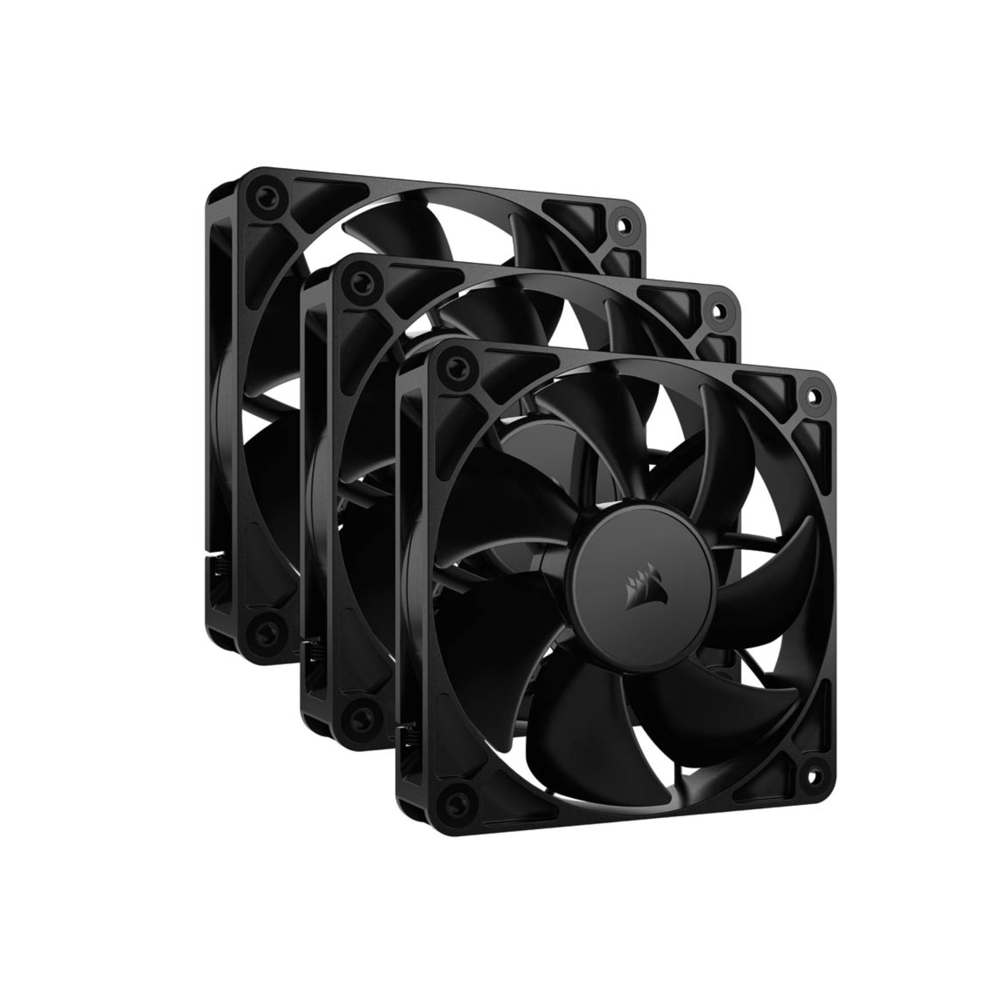 VENTILADOR CAJA ADICIONAL 12X12 CORSAIR RS120 BLACK TRIPLE PACK