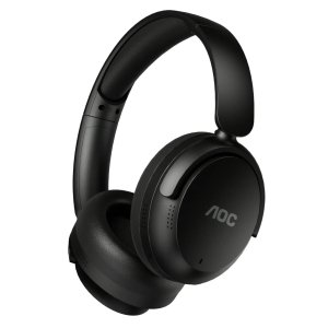 HEADSET BLUETOOTH AOC ACH3501BK DIADEMA ANC HIFI MIC NEGRO REPRODUCCION 60H CARGA USB-C