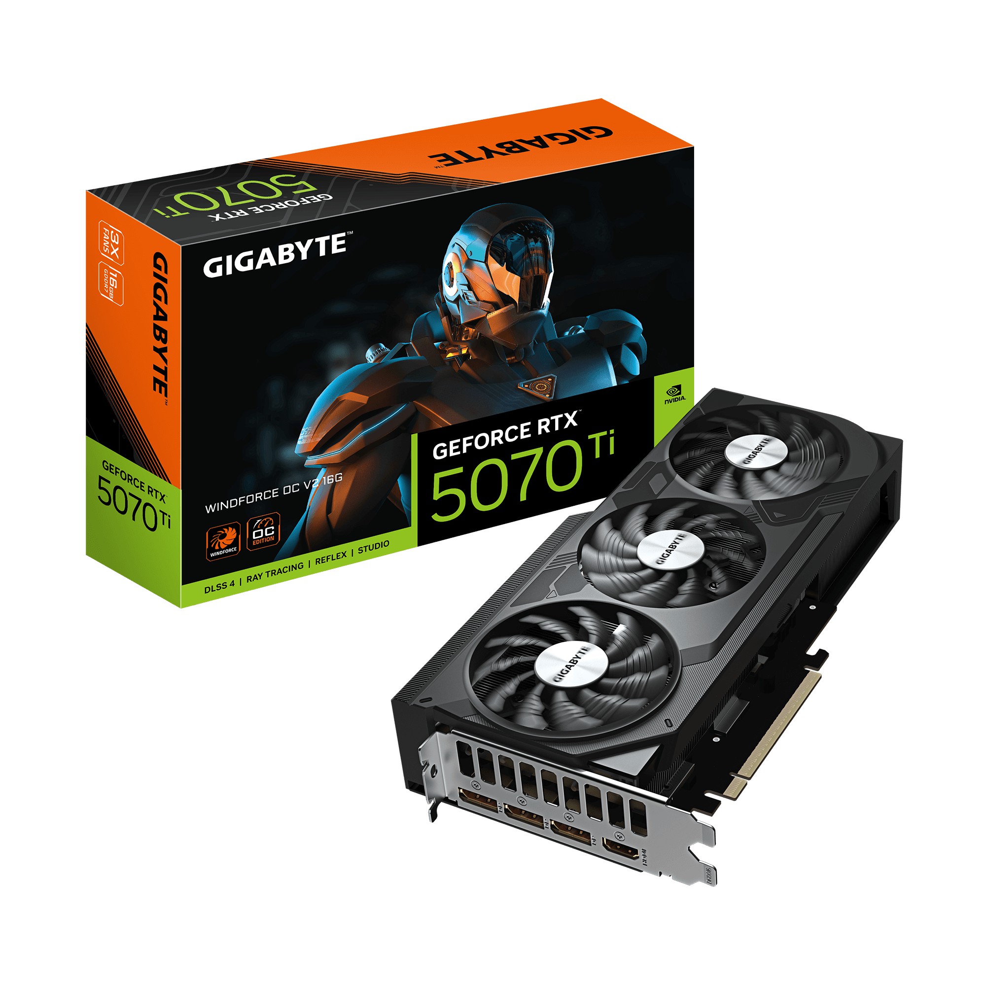 VGA GIGABYTE RTX 5070 TI WINDFORCE OC 16GB