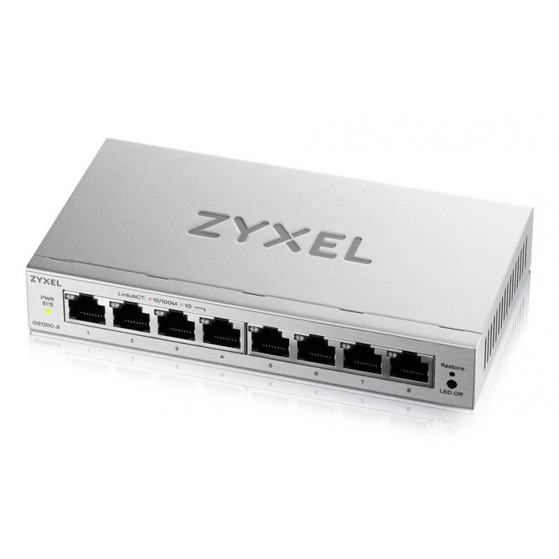 ZyXEL GS1200-8V3 Switch 8xGbE