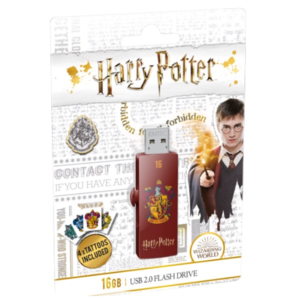 MEMORIA USB 16GB EMTEC M730 USB 2.0 HARRY POTTER GRYFFINDOR  E167293