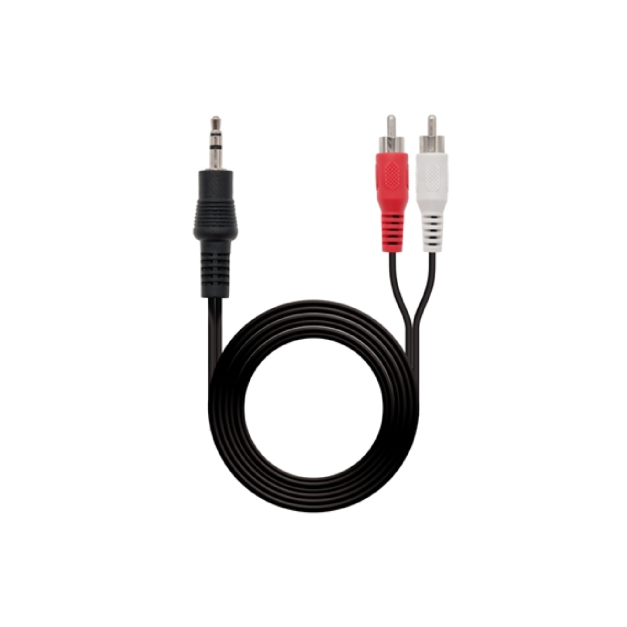 CABLE AUDIO NANO CABLE JACK3.5/M - 2XRCA/M ESTEREO 1.5M NEGRO