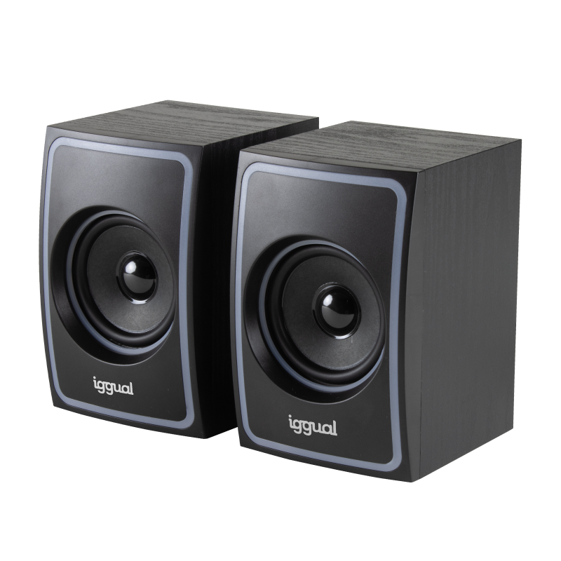 iggual Altavoces 2.0 10W mini-jack + USB Bluetooth