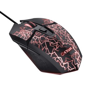 Mouse Trust GXT 113 Felox Gaming USB 2.0 6400 DPI Iluminación LED Negro