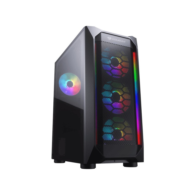 CAJA  ATX SEMITORRE COUGAR MX410 MESH G RGB CRISTAL TEMPLADO