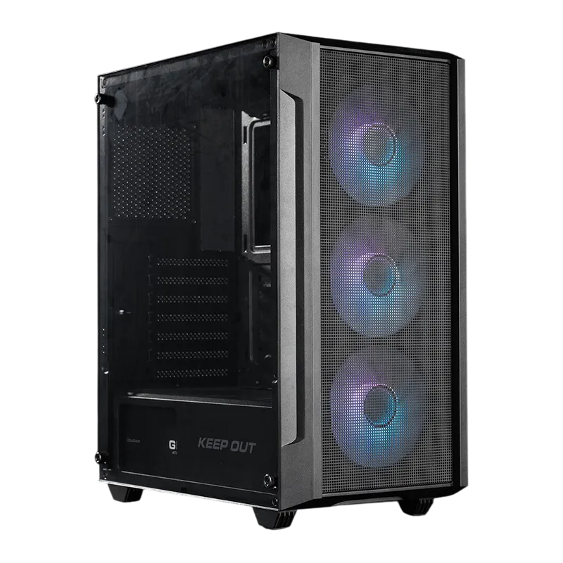 Keep Out Caja M-Atx KO XC-200 RGB USB3 Black Glass
