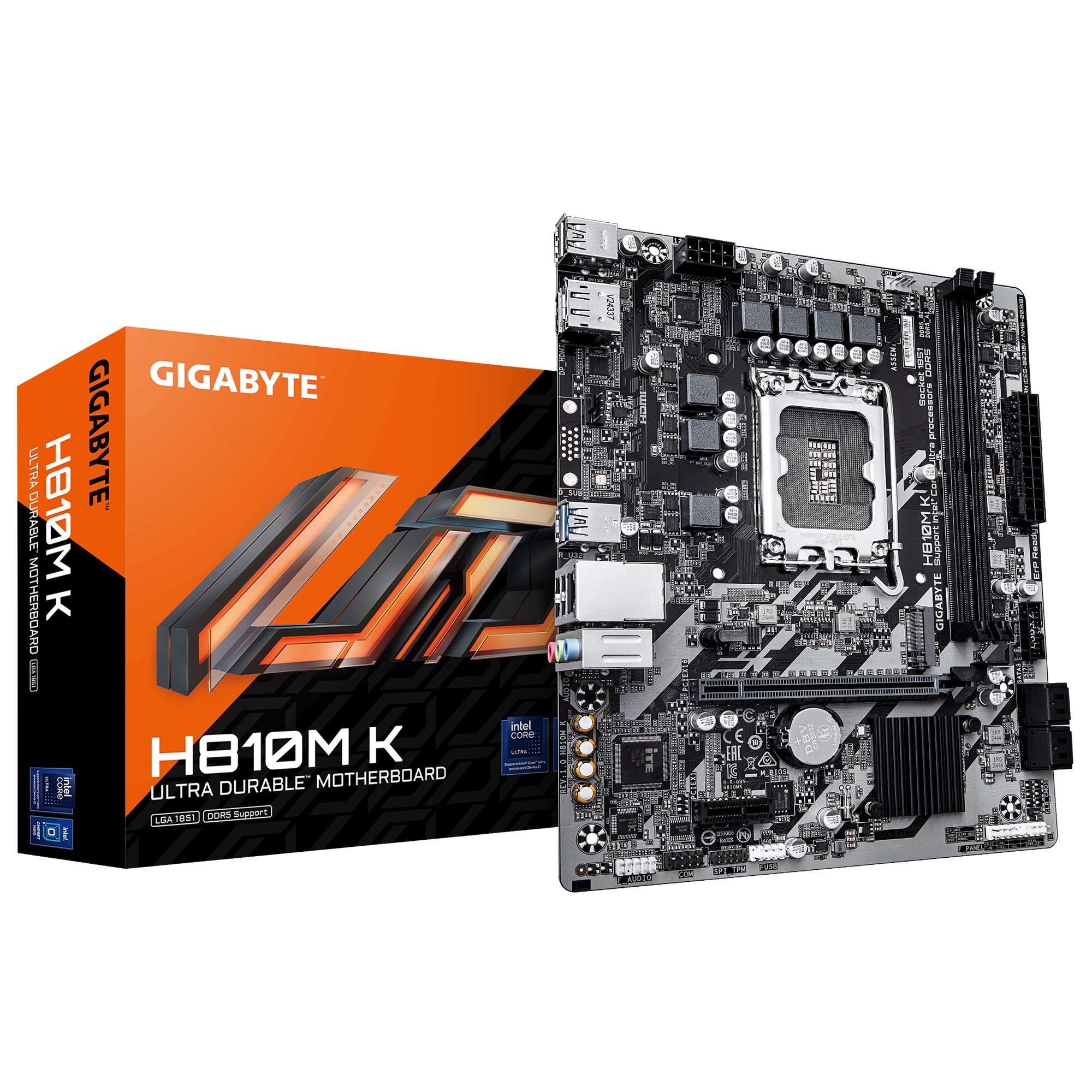 Placa Base 1851 GIGABYTE H810M K DDR5 MATX