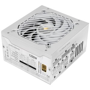 FUENTE DE ALIMENTACION MODULAR MARS GAMING 1200W MPB1200PSIW ATX 3.1 80 PLUS GOLD PFC ACTIVO BLANCO