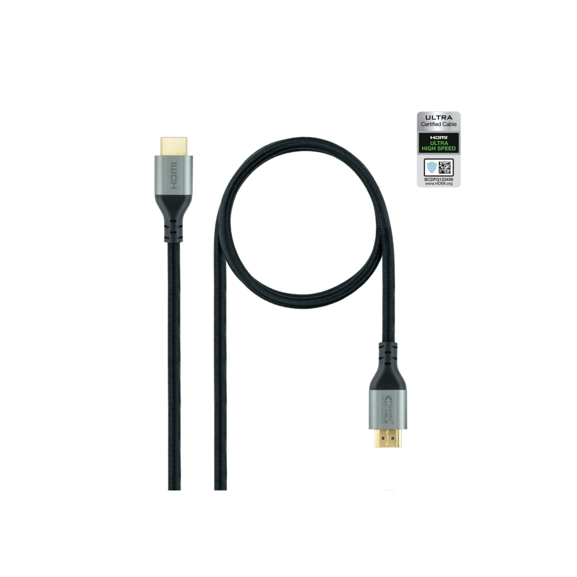 Nanocable Cable HDMI 2.1 CERTIFICADO ULTRA HS 1 M