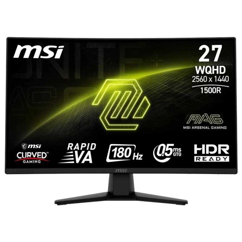 MSI MAG274CQF Monitor 27" WQHD 180hz curvo