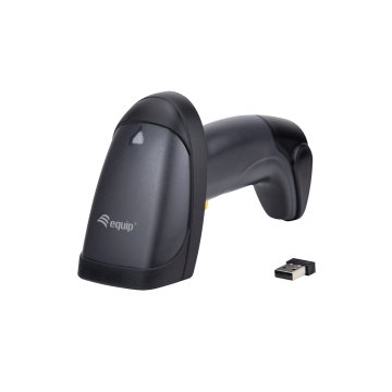 SCANNER CODIGO DE BARRAS INALAMBRICO EQUIP 351023 RF 2.4GHz DETECTA CODIGOS 1D CON SOPORTE IP54