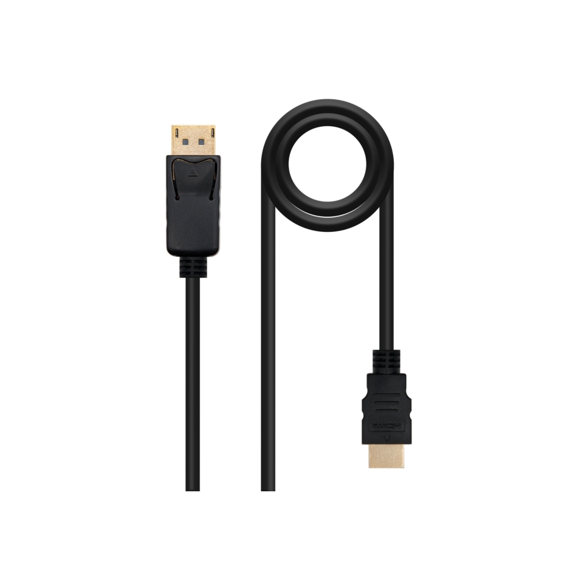 Nanocable Cable Conversor DP a HDMI 0,5 M Negro