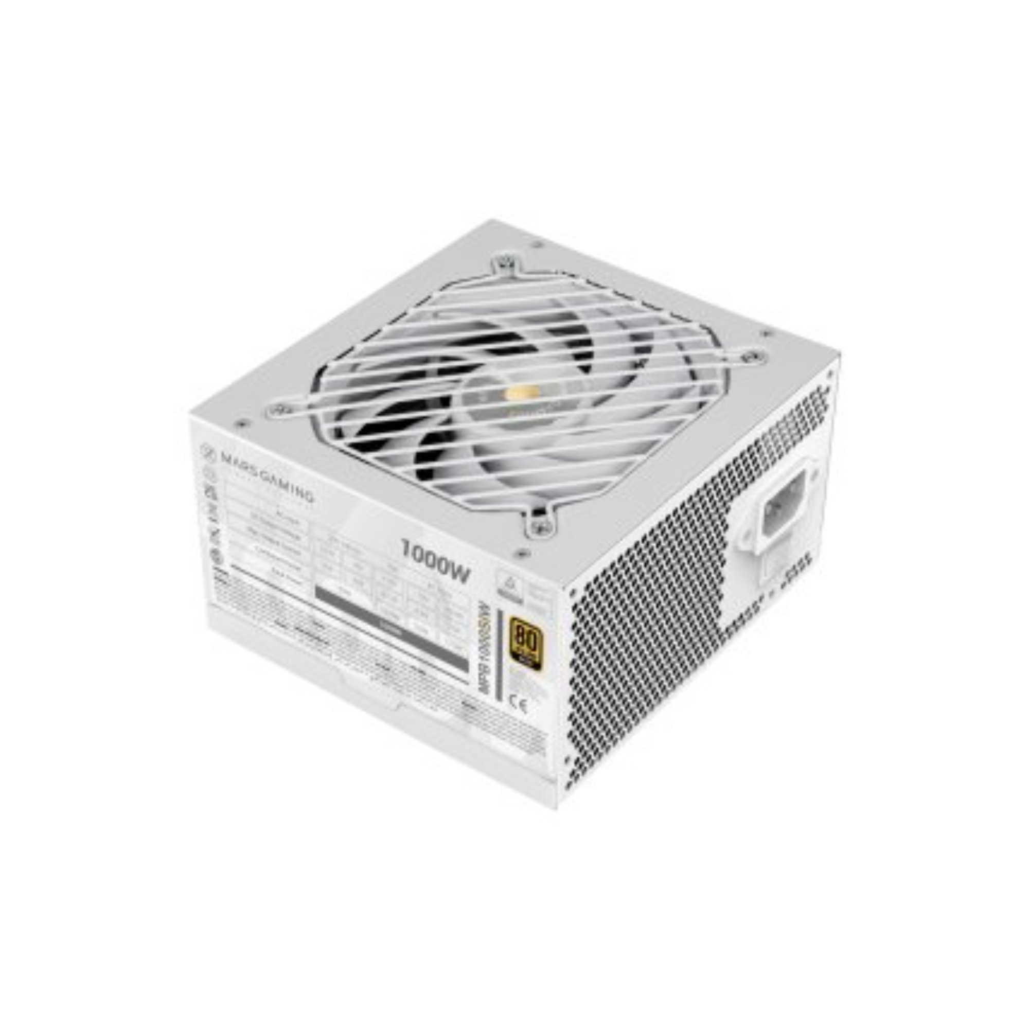 FUENTE ALIMENTACION MARS GAMING MPB1000SIW 1000W BLANCO 80+ GOLD