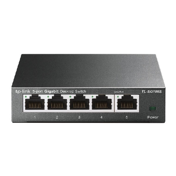 SWITCH NO GESTIONABLE TP-LINK SG105S 5P GIGA CARCASA METALICA NO RACK