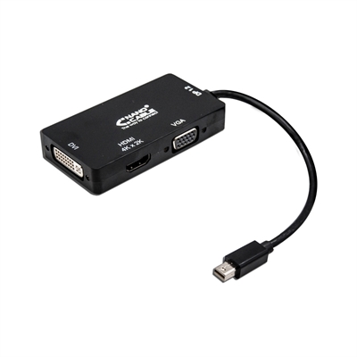 CONVERSOR MINI DISPLAYPORT A VGA / DVI / HDMI, 3 E