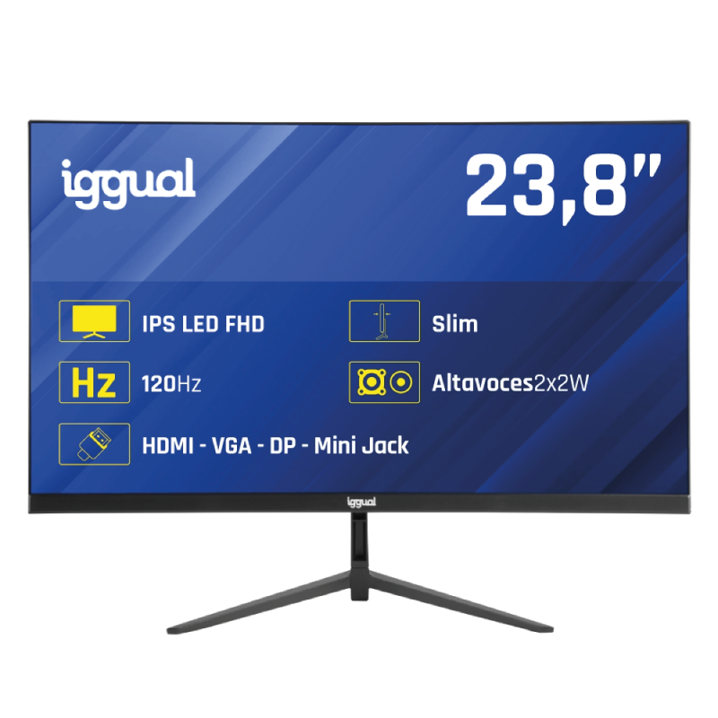 iggual Monitor 24" FHD 120Hz 1ms Gaming