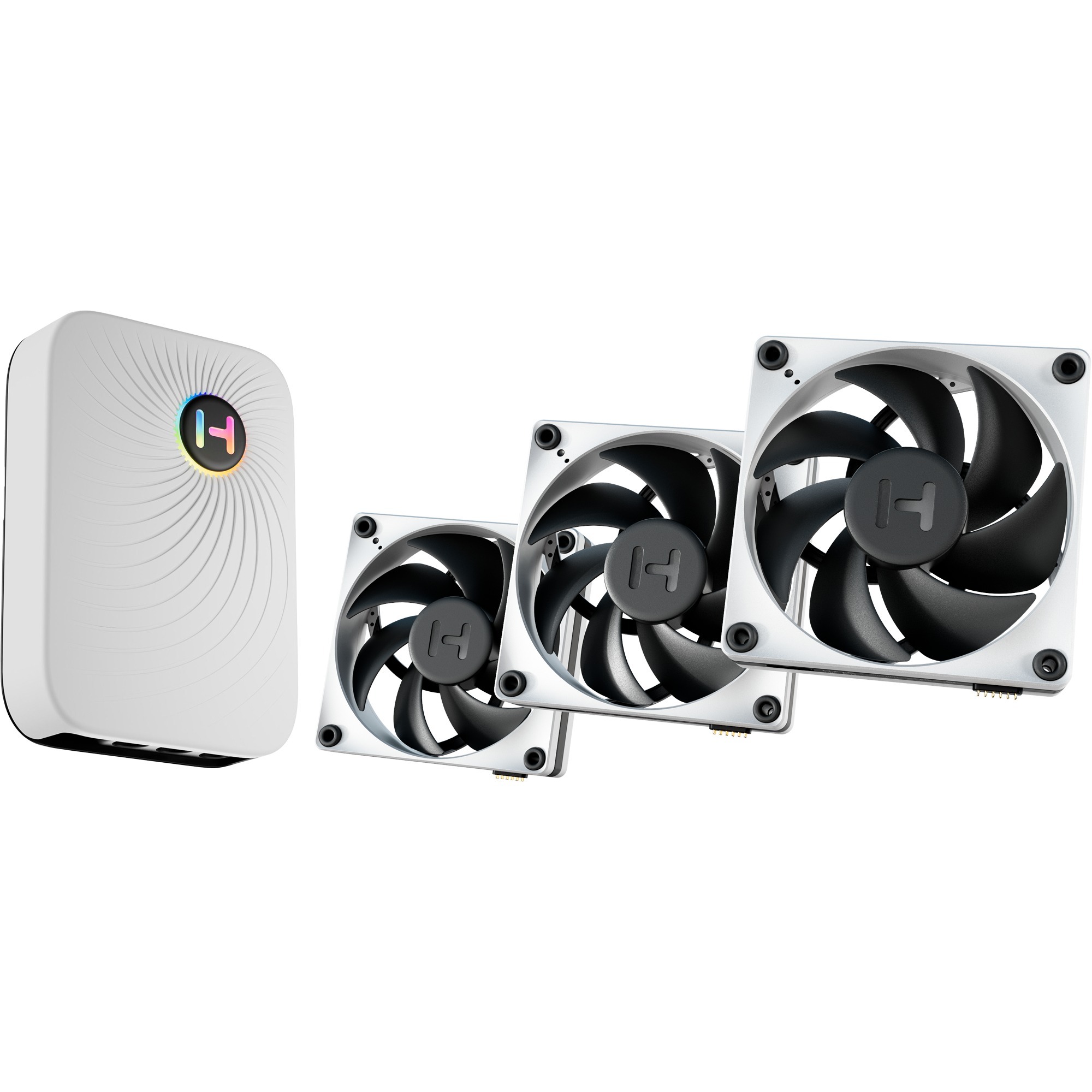 VENTILADOR CAJA ADICIONAL 12X12 HYTE FP12 PACK 3 + NP50 FAN-HYTE-FP12-BW-3NP