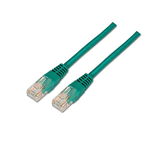 CABLE RED LATIGUILLO RJ45 CAT.6 UTP AWG24, VERDE, 0.5 M