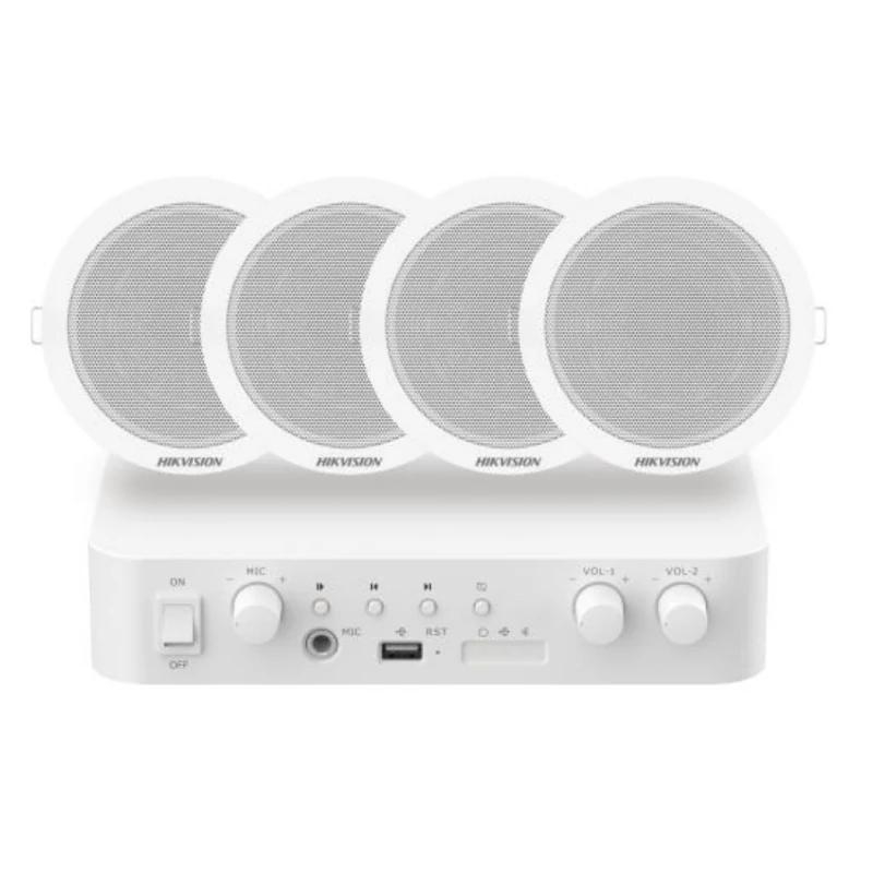 Hikvision DS-QAE1KA80206-4 Kit de Altavoces Amplificados para Techo
