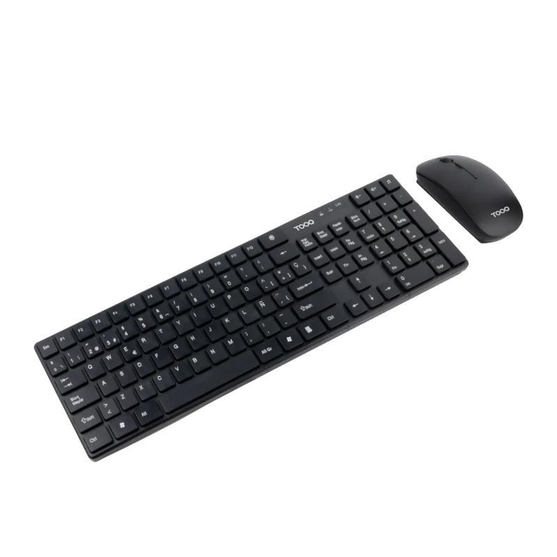 Tooq Teclado+Ratón TQKMW-3102 Slim inalámbrico Negro