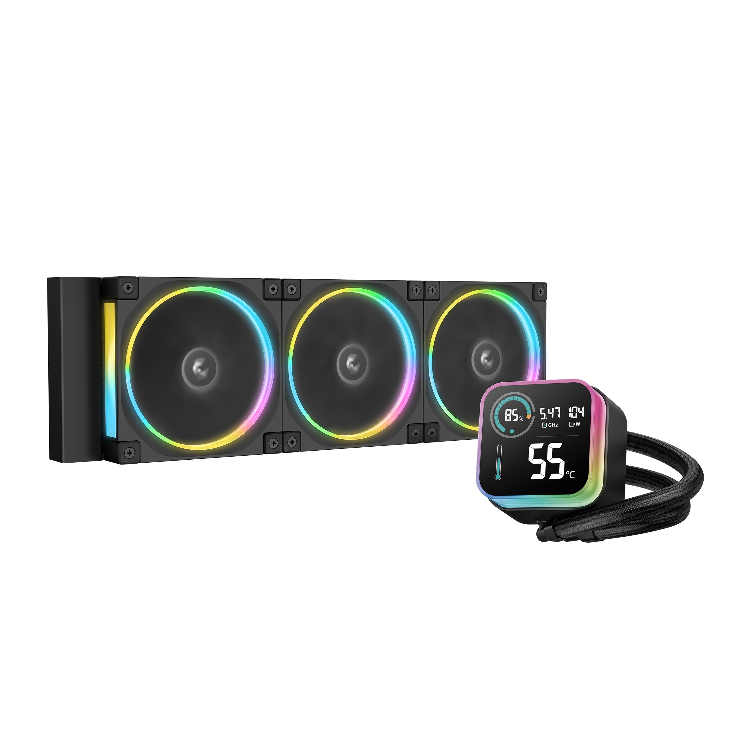 REFRIGERADOR LIQUIDO CPU DEEPCOOL LQ360 ULTRA ARGB (3X360MM) BLACK