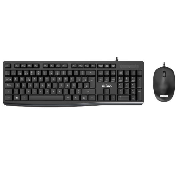 Nilox Teclado y raton Usb NXKME0012 Negro