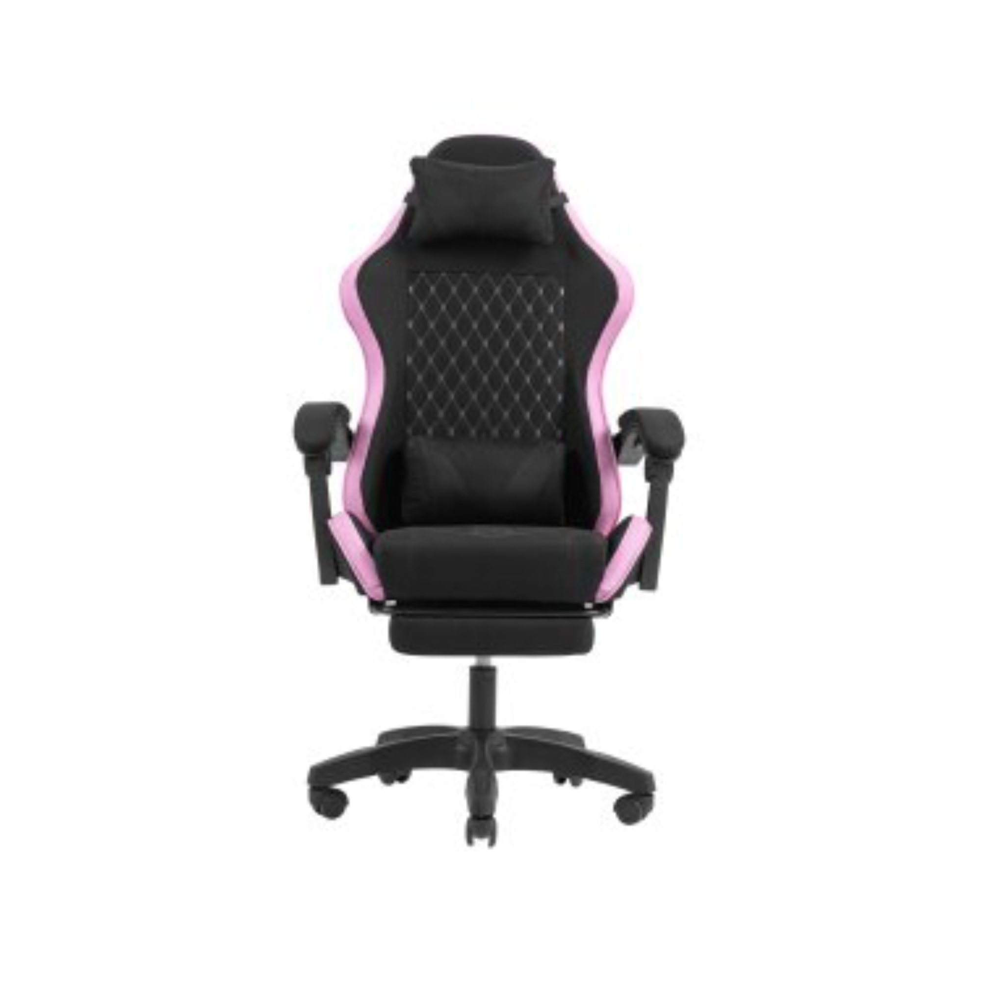 Silla Gamer Mars Gaming MGCXFGRBL Negra y Rosa Reclinable con Reposabrazos y Reposapiés