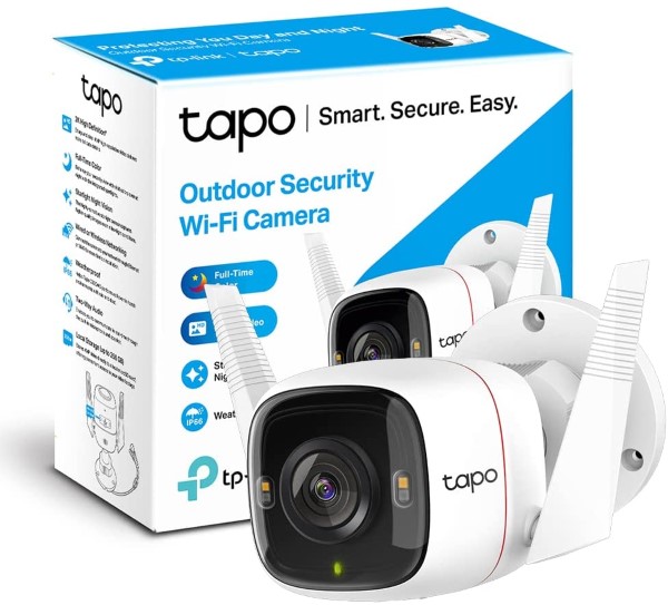 CAMARA EXTERIOR IP WIFI TP-LINK TAPO C320WS IP66 ULTRA DEFINICION 3MP VISION NOCTURNA 30m DETECCION DE MOVIMIENTO ALARMA 2WAY AUDIO