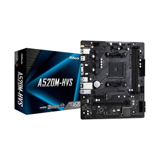 PLACA BASE ASROCK AM4 A520M-HVS DDR4 MATX