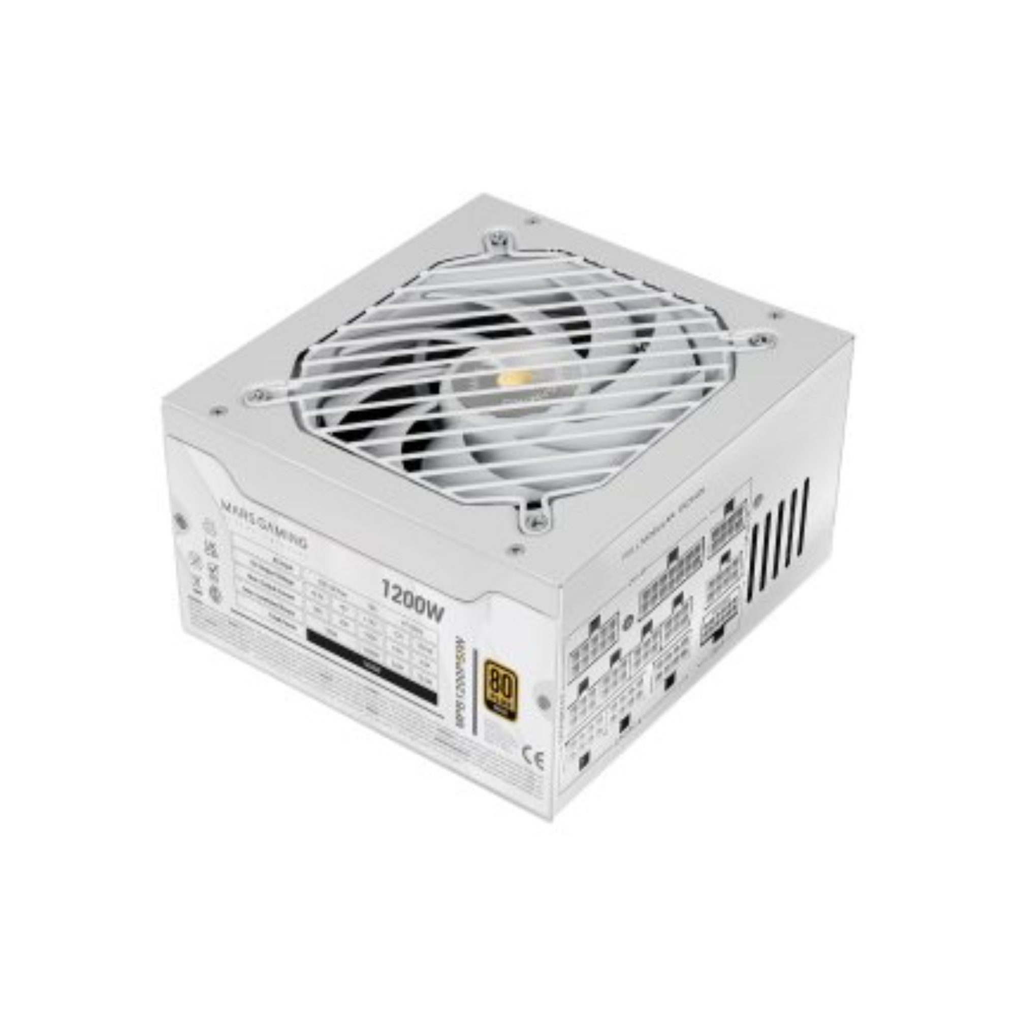 Fuente de Alimentación Modular Mars Gaming 1200W ATX 3.1 80 Plus Gold Blanca