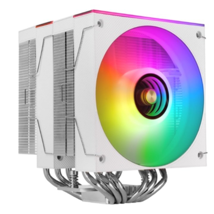 Ventilador CPU Mars Gaming MCPUX26W TDP 350W Doble Torre PWM ARGB Blanco
