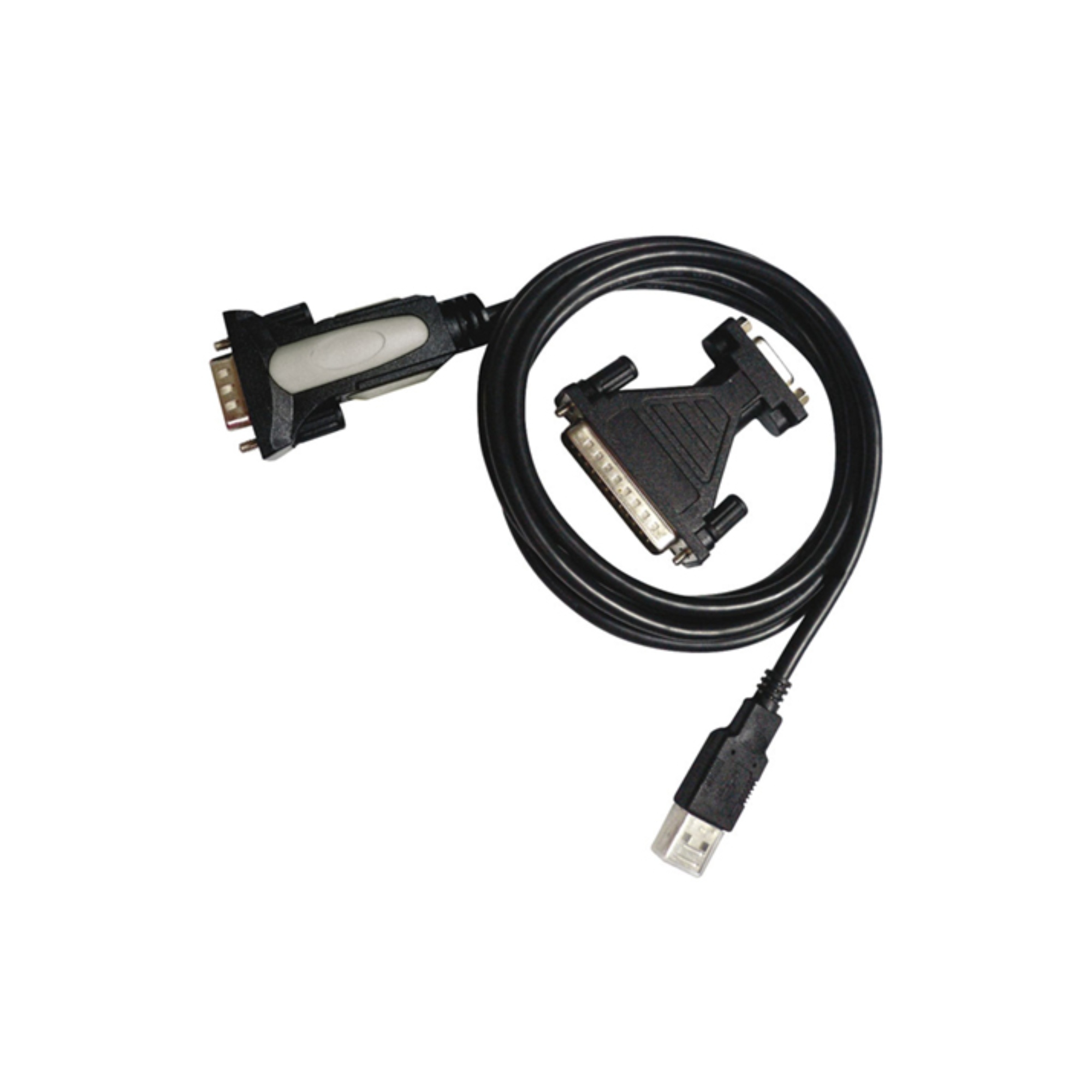 CABLE USB NANO CABLE USB2.0 A/M - SERIE RS232 DB9/M DB25/M 1.8M NEGRO
