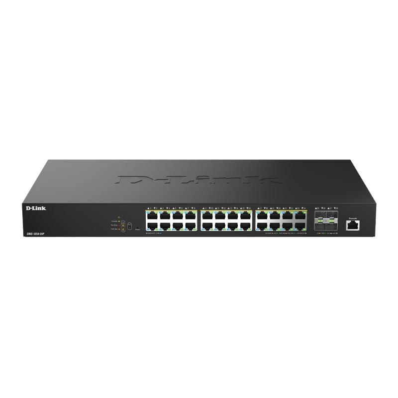D-Link DMS-1250-28P/E Switch 24mG PoE 4x10 SFP+