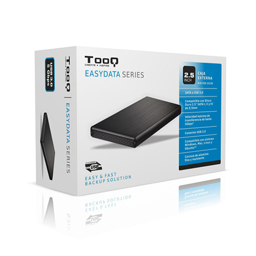 Tooq TQE-2522B. Caja externa HD 2.5 USB 3.0 Negra