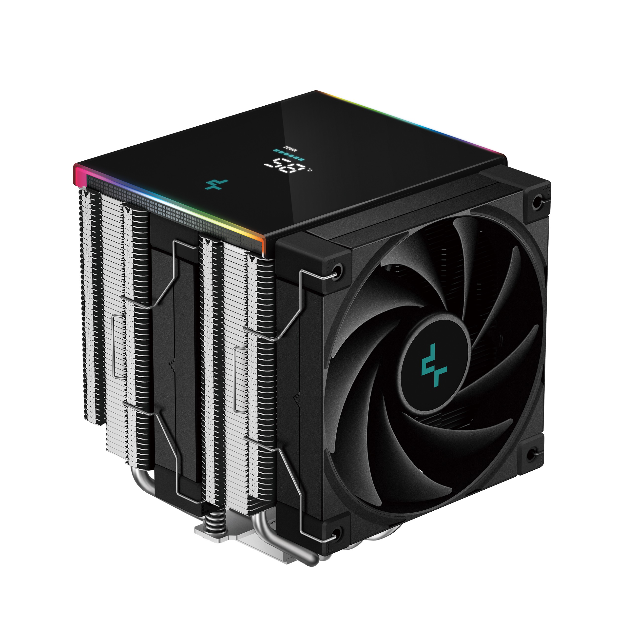REFRIGERADOR CPU MULTIZOCALO DEEPCOOL AK620 DIGITAL SE RGB VENTILADOR DOBLE NEGRO