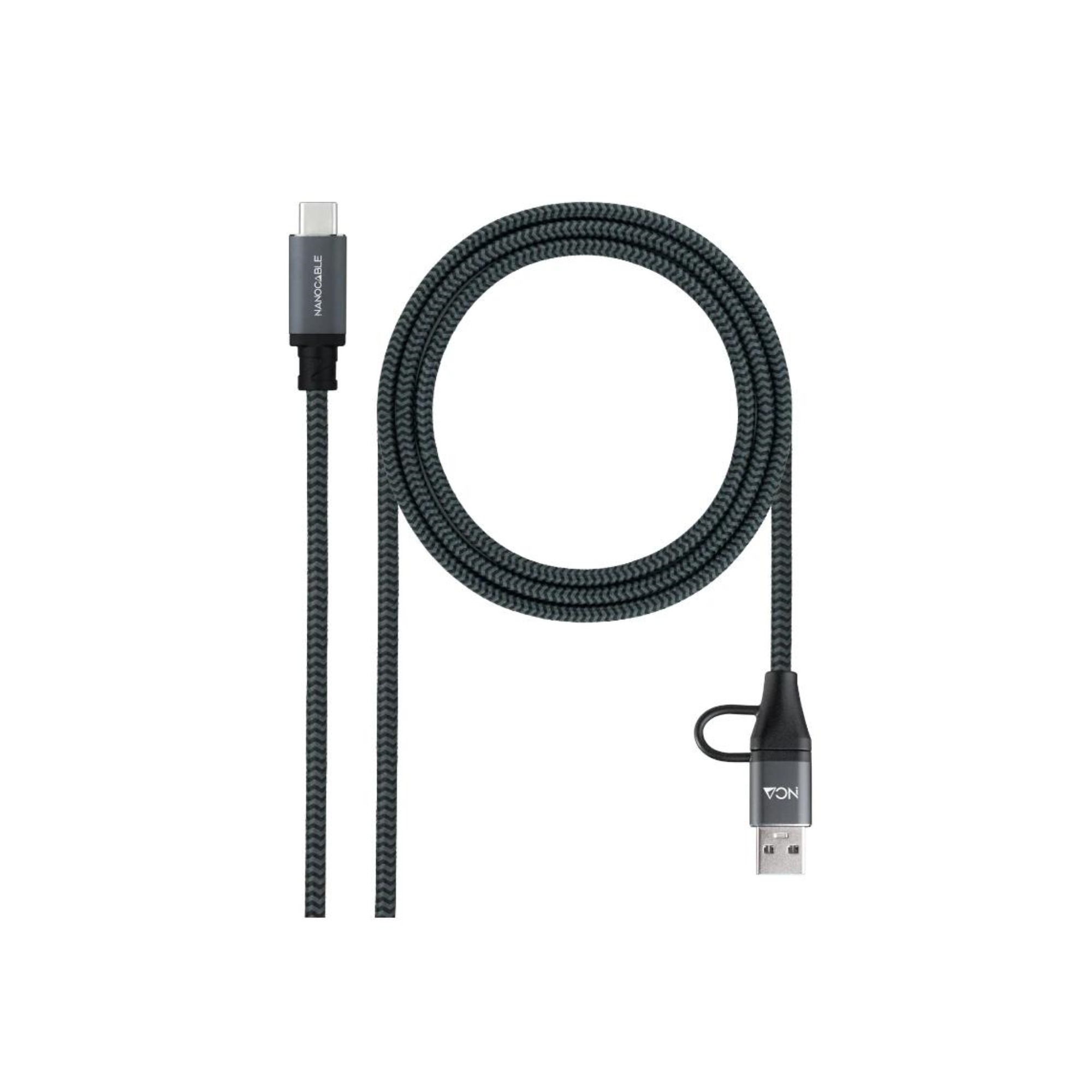 Nanocable Cable USB3.2 100W USB-C+A/USB-C 1,5 M