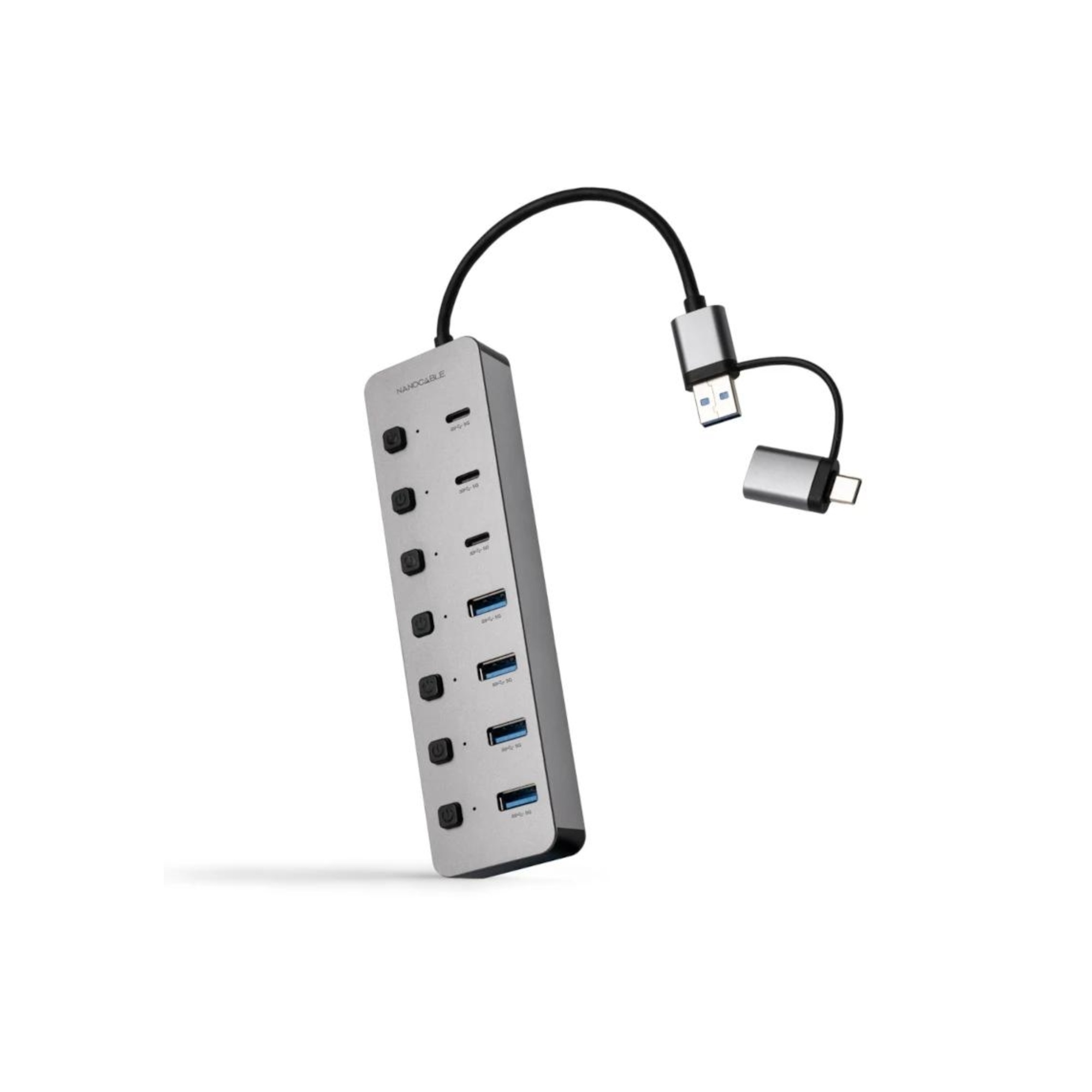 Nanocable Hub USB-C/A 4xUSB-A+3USB-C+USB-C 5V