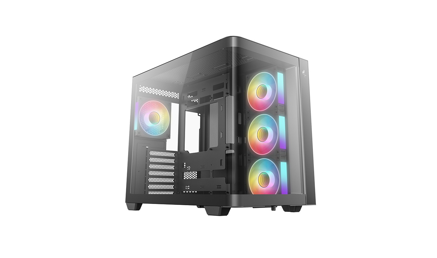CAJA ATX SEMITORRE DEEPCOOL CG530U 4F CRISTAL TEMP NEGRA R-CG530U-BKAGA4-G