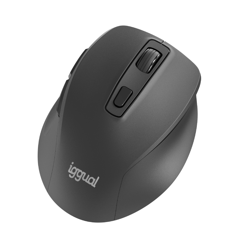 iggual Ratón inalámbrico ERGO-SILENT-6D 1600DPI