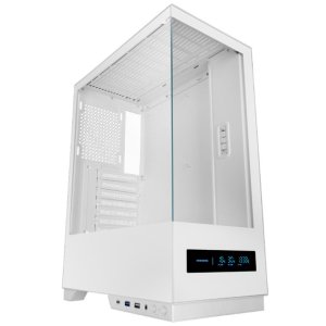 CAJA ATX SEMITORRE MARS GAMING MCPULSARW DOBLE CRISTAL TEMPLADO LCD FRONTAL BLANCO
