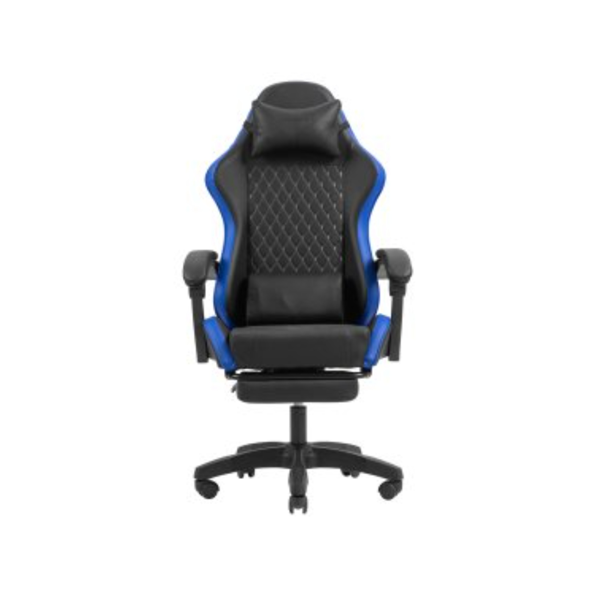 Silla Gamer Mars Gaming MGCXBBL Negra y Azul Reclinable con Reposabrazos y Reposapiés