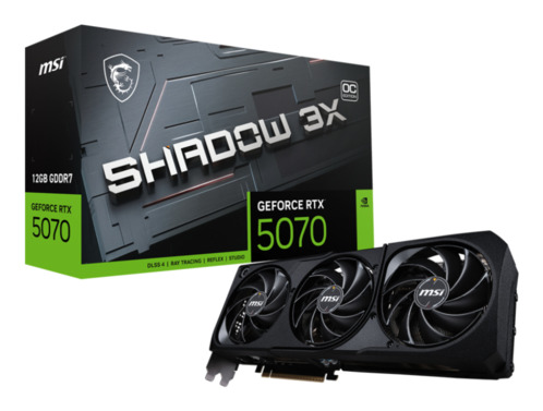 TARJETA GRAFICA MSI GEFORCE RTX 5070 12G SHADOW 3X OC