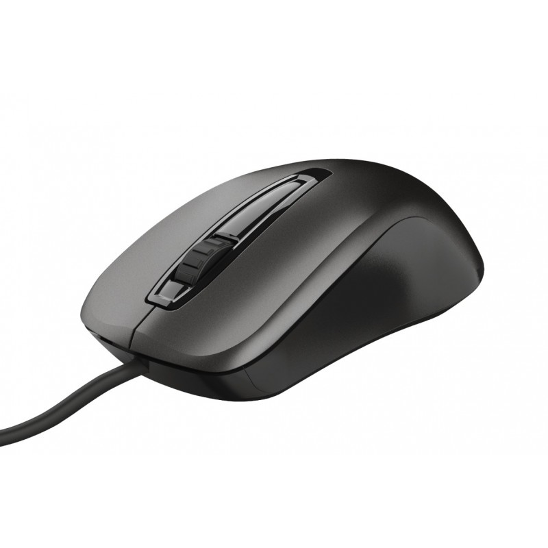 Ratón óptico USB Trust Carve negro 23733