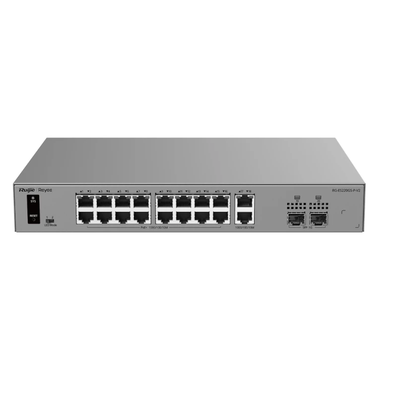 Reyee RG-ES220GS-P-V2 Switch Cloud 16P PoE+ + 2P 1