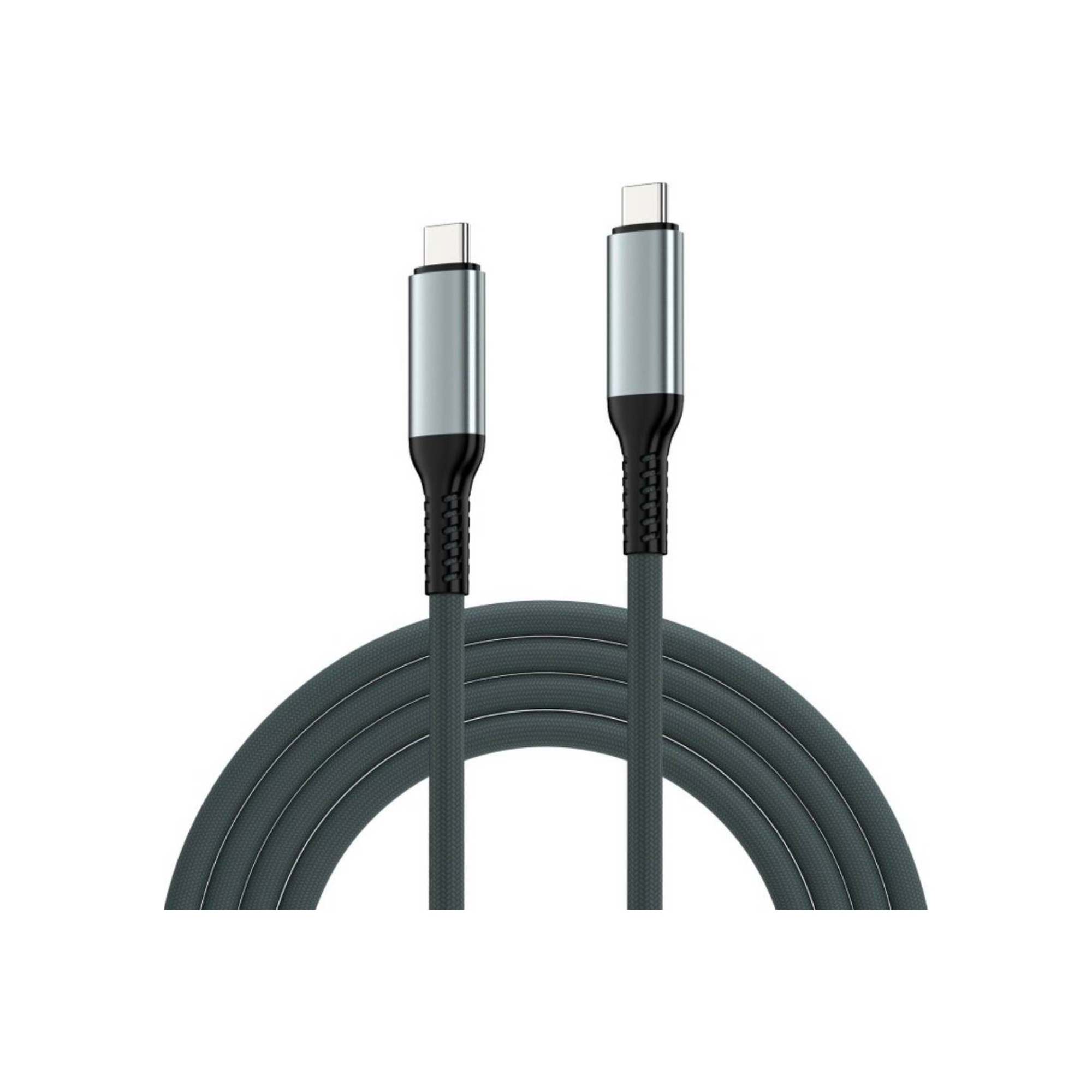 CABLE EWENT USB 4 GEN3 TIPO-C/M A TIPO-C/M FABRIC 1M BLANCO/NEGRO